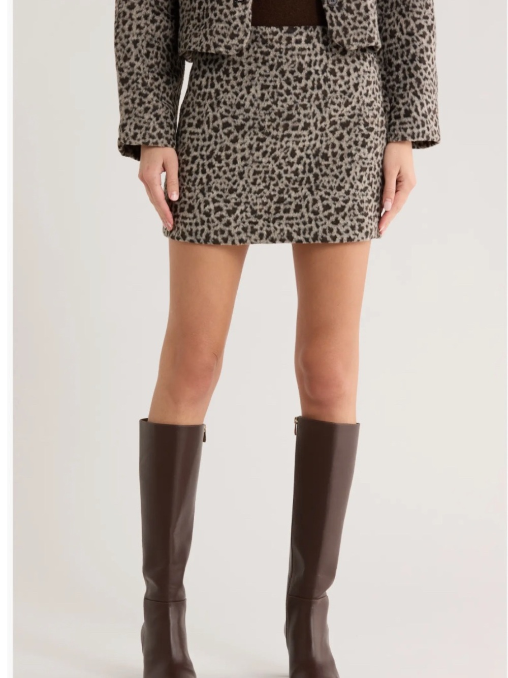 EDIT by Jason Wu Great Leopard Print Faux Fur Mini Skirt M Preppy
Festival